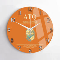 Thumbnail for Sri Guru Ram Dass Jee International Airport Amritsar ATQ Wall-Clock No-Frame - Orange