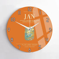 Thumbnail for JacksonMedgar Wiley Evers International Airport JAN Wall-Clock No-Frame - Orange