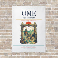 Thumbnail for Nome Airport OME vertical canvas print - no frame - white background