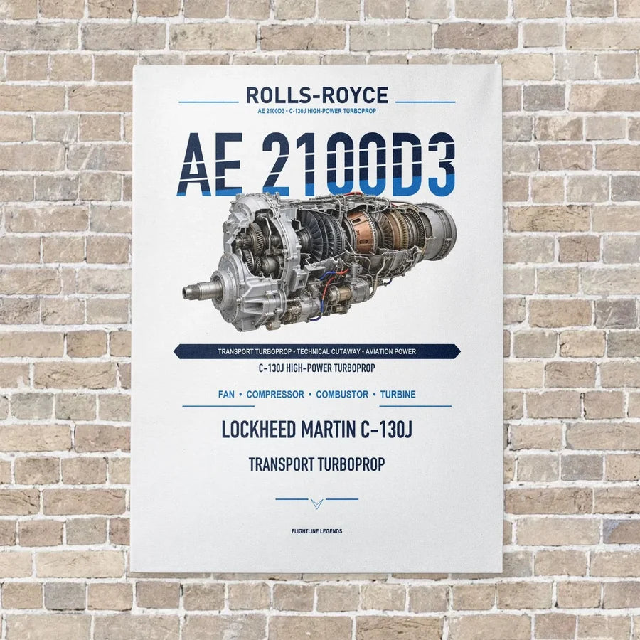 AE 2100D3 vertical canvas print - no frame - white background
