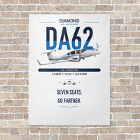 Thumbnail for Diamond DA62 vertical canvas print - no frame - white background