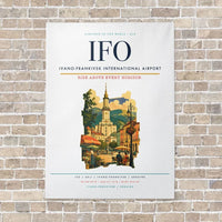 Thumbnail for Ivano-Frankivsk International Airport IFO vertical canvas print - no frame - white background