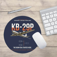 Thumbnail for KB-29P SUPERFORTRESS design on navy blue round mouse pad