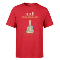 Thumbnail for Rabah Bitat Airport (AAE) T-Shirt single-side front print in Red | rabah-bitat-airport-aae-double-side-t-shirt
