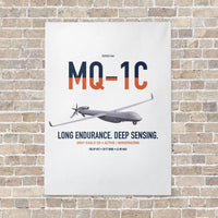 Thumbnail for MQ-1C Gray Eagle ER vertical canvas print - no frame - white background