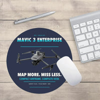 Thumbnail for DJI Mavic 3 Enterprise design on navy blue round mouse pad