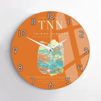 Thumbnail for Tainan Airport TNN Wall-Clock No-Frame - Orange