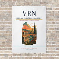 Thumbnail for Verona Villafranca Airport VRN vertical canvas print - no frame - white background