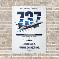 Thumbnail for Boeing 737-900ER vertical canvas print - no frame - white background