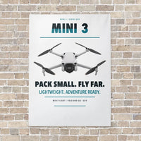 Thumbnail for DJI Mini 3 vertical canvas print - no frame - white background