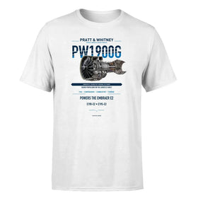 Single-Side Printing — Pratt & Whitney PW1900G Engine Double-Side T-Shirt