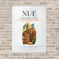 Thumbnail for Nuremberg Airport NUE vertical canvas print - no frame - white background