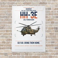 Thumbnail for Sikorsky HH-3E Jolly Green Giant vertical canvas print - no frame - white background