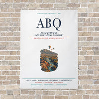 Thumbnail for Albuquerque International Sunport ABQ vertical canvas print - no frame - white background