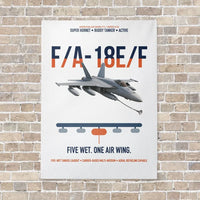 Thumbnail for F A-18E F Buddy Tanker vertical canvas print - no frame - white background
