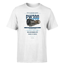 Single-Side Printing — Pratt & Whitney Canada PW300 Engine Double-Side T-Shirt