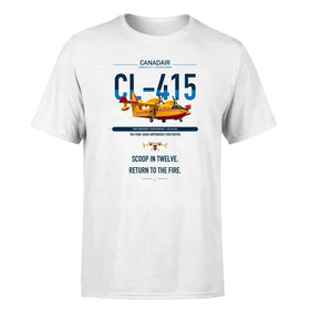 Single-Side Printing — Canadair CL-415 Double-Side T-Shirt