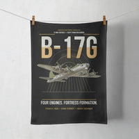 Thumbnail for B-17G Flying Fortress design on black towel
