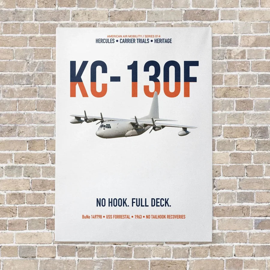 KC-130F BuNo 149798 vertical canvas print - no frame - white background