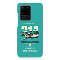 Thumbnail for Boeing 314 Clipper design on samsung case - turquoise