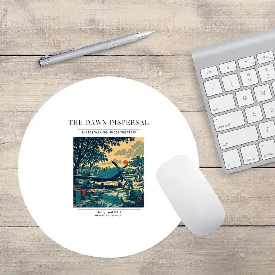 VINTAGE G4531 - The Dawn Dispersal - Designed Mouse Pads design on white round