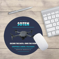 Thumbnail for ACSL SOTEN design on navy blue round mouse pad