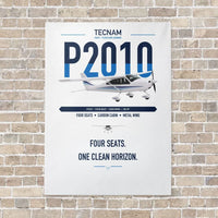 Thumbnail for Tecnam P2010 vertical canvas print - no frame - white background