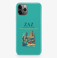 Thumbnail for Zaragoza Airport (ZAZ) design on turquoise iPhone 16 Pro MagSafe case