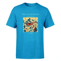 Thumbnail for VINTAGE G4028 - The Glacier Pilots - Premium T-Shirt design on turquoise premium t shirt