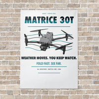 Thumbnail for DJI Matrice 30T vertical canvas print - no frame - white background