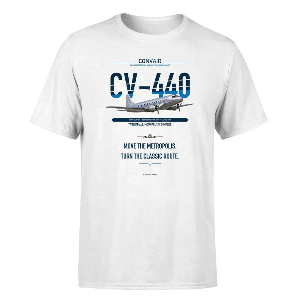Convair CV-440 Metropolitan design on white single side