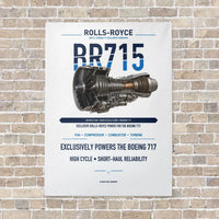 Thumbnail for BR715 vertical canvas print - no frame - white background