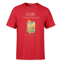 Thumbnail for Columbia Regional Airport (COU) T-Shirt single-side front print in Red | columbia-regional-airport-cou-double-side-t-shirt