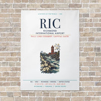 Thumbnail for Richmond International Airport RIC vertical canvas print - no frame - white background