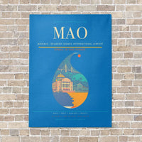 Thumbnail for Manaus - Eduardo Gomes International Airport MAO - Canvas No Frame - Turquoise