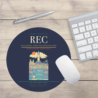 Thumbnail for Recife Guararapes (REC) design on navy blue round mouse pad