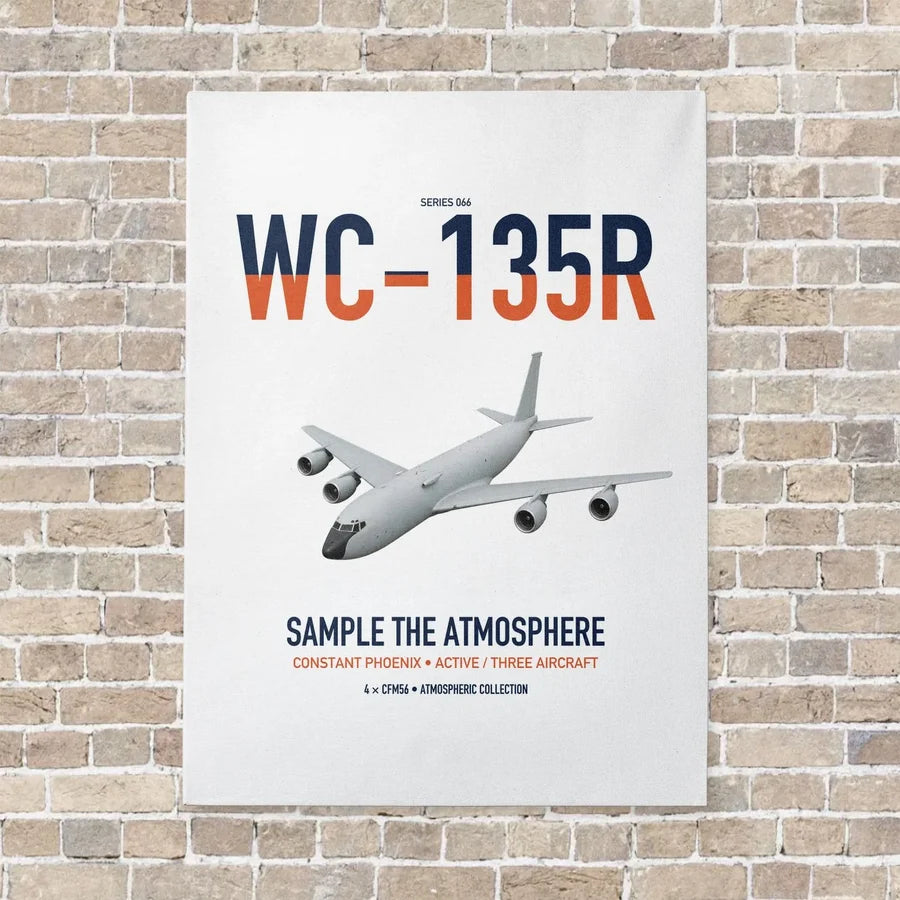 WC-135R Constant Phoenix vertical canvas print - no frame - white background