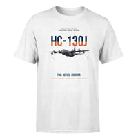Thumbnail for HC-130J COMBAT KING II design on white double-side t-shirt, single-side print