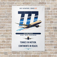 Thumbnail for Boeing 777F vertical canvas print - no frame - white background
