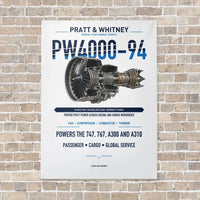 Thumbnail for PW4000-94 vertical canvas print - no frame - white background