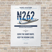 Thumbnail for Nord 262A vertical canvas print - no frame - white background