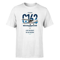 Thumbnail for Cessna 162 Skycatcher design on white t-shirt, single-side print