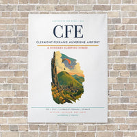Thumbnail for Clermont-Ferrand Auvergne Airport CFE - Canvas No Frame - White