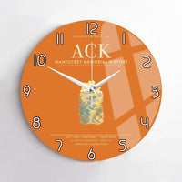 Thumbnail for Nantucket Memorial Airport ACK Wall-Clock No-Frame - Orange
