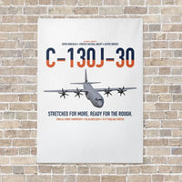 Thumbnail for C-130J-30 Super Hercules vertical canvas print - no frame - white background