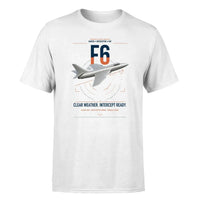 Thumbnail for Hawker Hunter F6 design on white t-shirt, single-side print