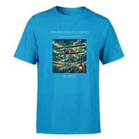 Thumbnail for VINTAGE G4150 - The Fog Field Landing - Premium T-Shirt design on turquoise premium t shirt