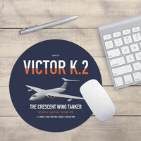 Thumbnail for Handley Page Victor K.2 design on navy blue round mouse pad