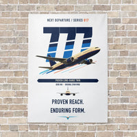 Thumbnail for Boeing 777-200ER vertical canvas print - no frame - white background