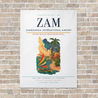 Thumbnail for Zamboanga International Airport ZAM vertical canvas print - no frame - white background